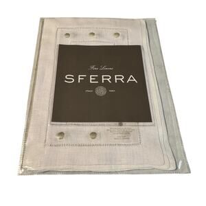 SFERRA Fine Linens Cocktail Napkins 6" x 9" Set of 4 1360 Dots